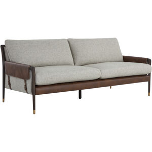 Mauti Brown / Vault Fog / Bravo Cognac Sofa